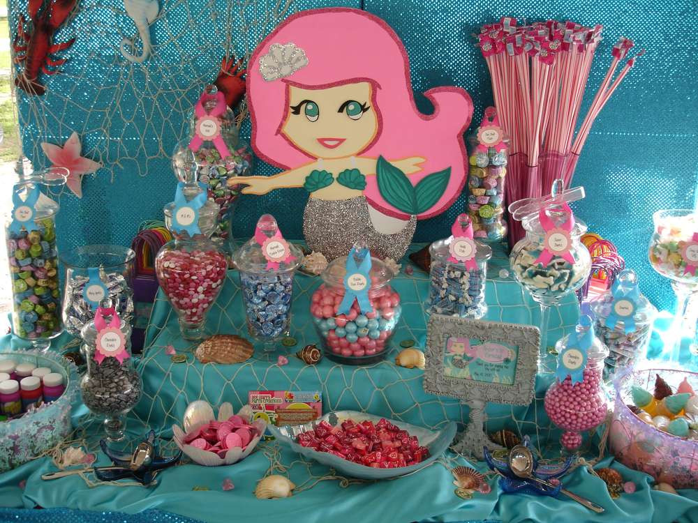 Mermaid Themed Birthday Party
 Mermaid Theme Birthday Party Ideas 2 of 8
