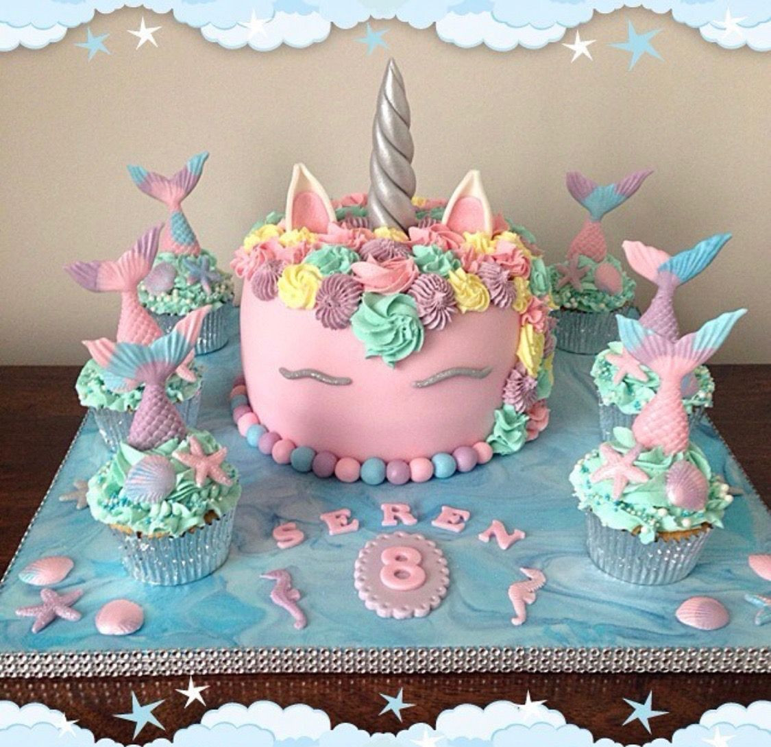 Mermaid Unicorn Party Ideas
 Mermicorn Cake Mermaid Cake Unicorn Cake