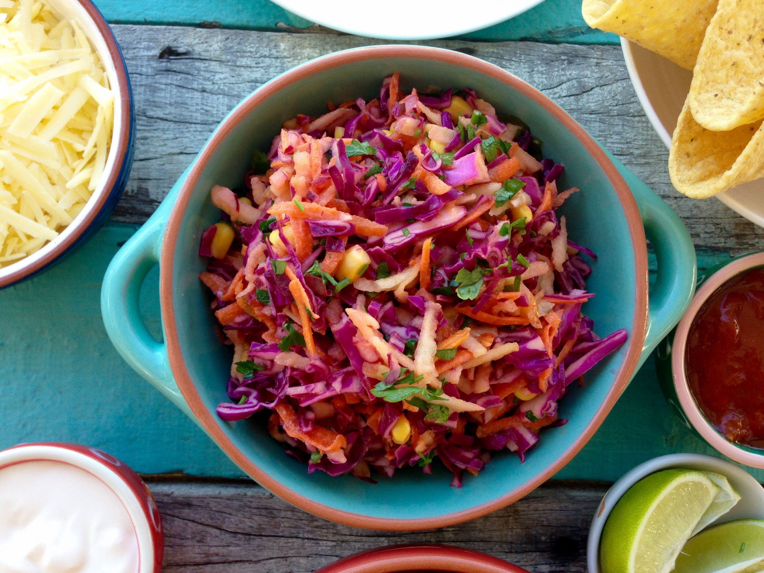 Mexican Cabbage Salad
 red cabbage salad mexican