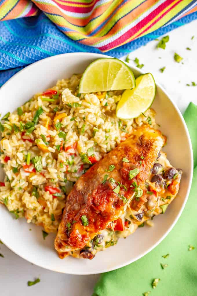 Mexican Chicken Breasts
 Cheesy Mexican stuffed chicken breasts Family Food on