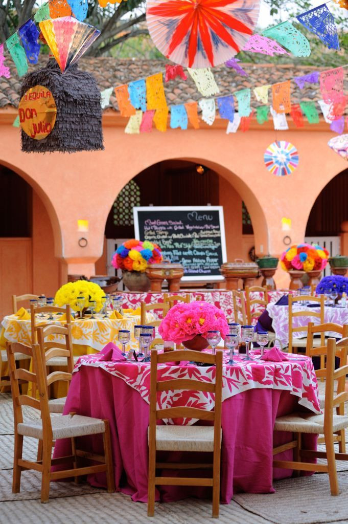 Mexican Engagement Party Ideas
 mesa mexicana Charro party