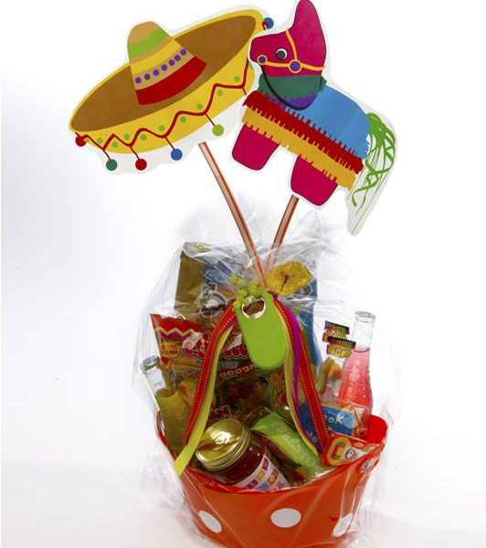 Mexican Food Gift Basket Ideas
 Love the mexican theme t basket Could fill with a bad