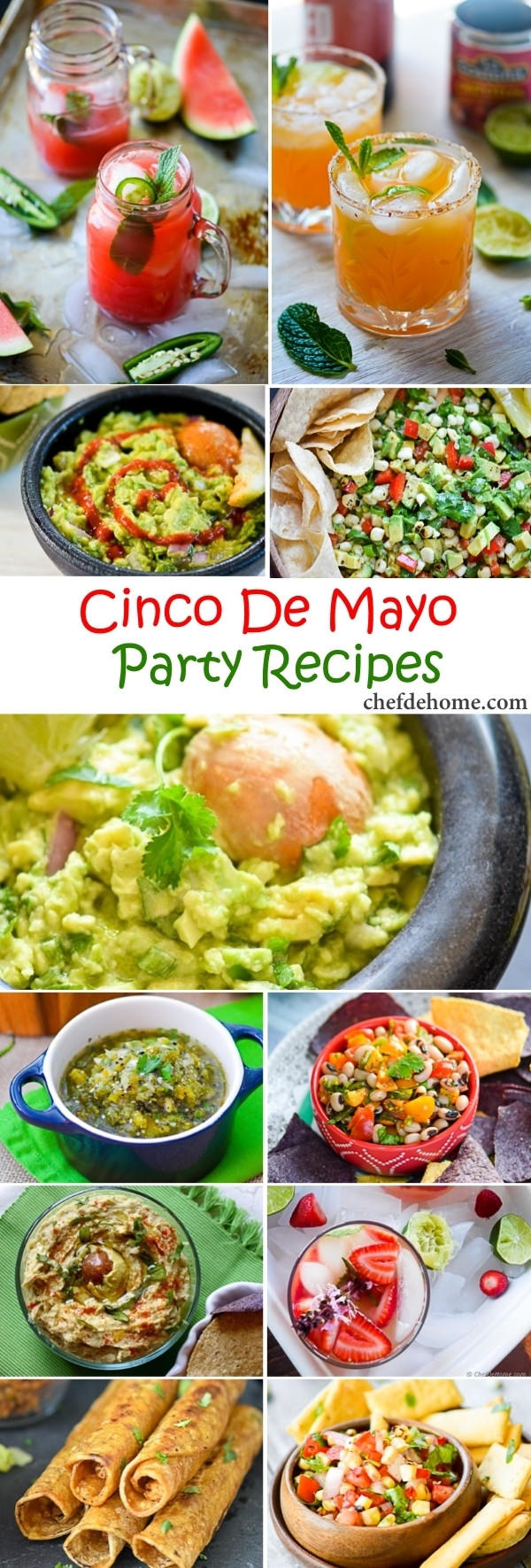 Mexican Recipes For Cinco De Mayo
 Easy Mexican Fiesta Cinco De Mayo Party Recipes Meals