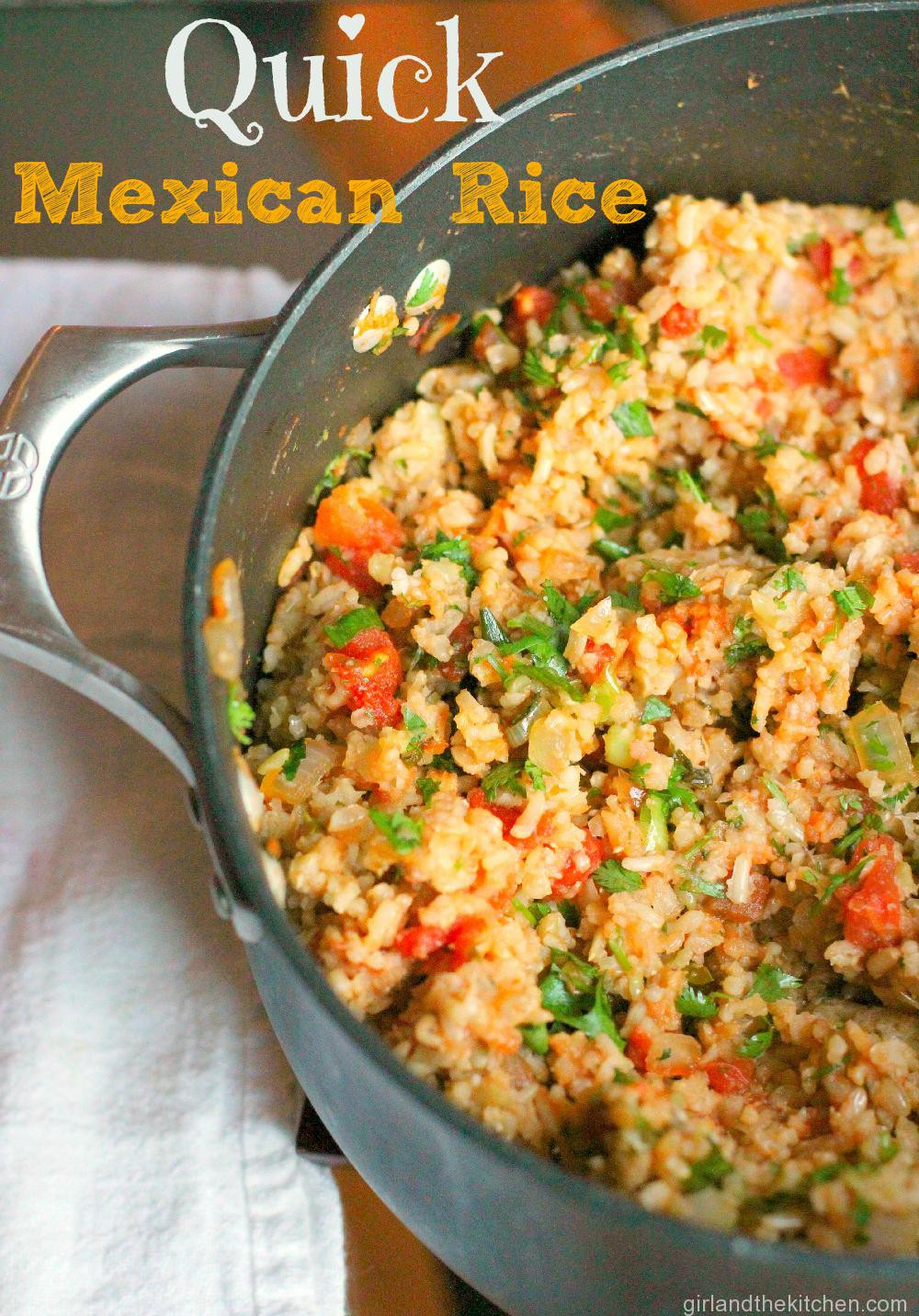 Mexican Restaurant Rice
 Quick and Easy Restaurant Style Mexican Rice Girl and