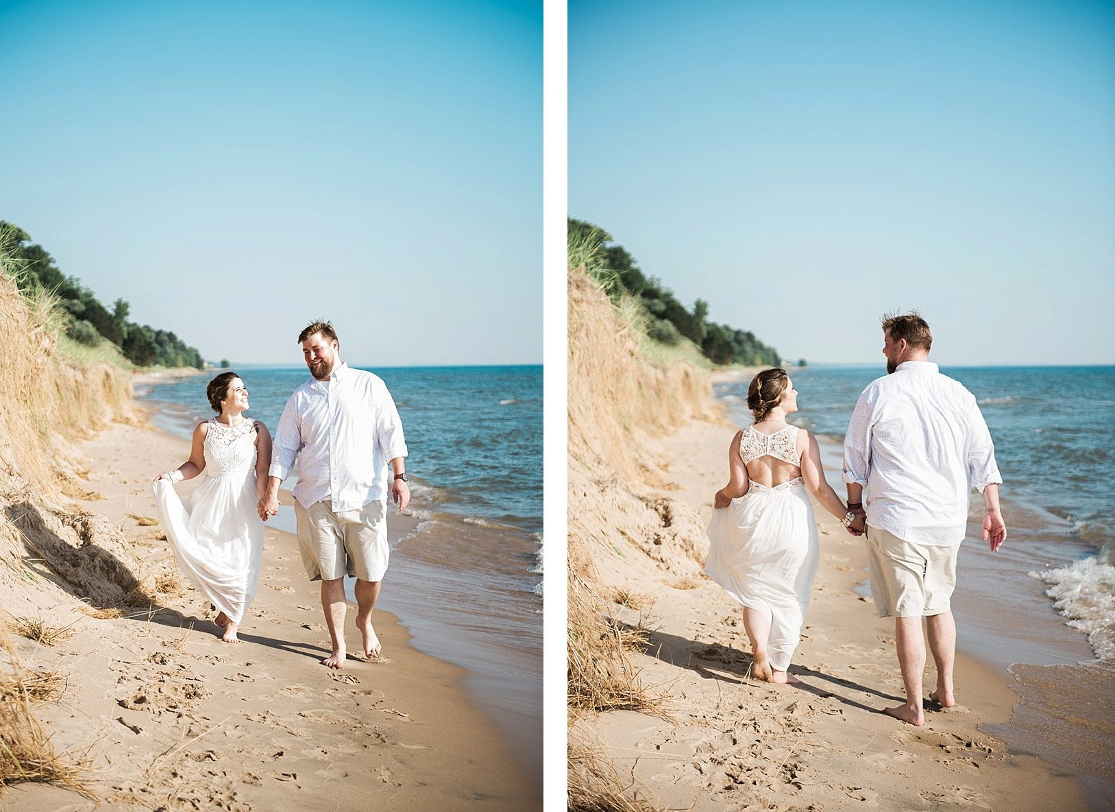 Michigan Beach Weddings
 Jenna Derek An Intimate Beach Wedding in Muskegon Allie