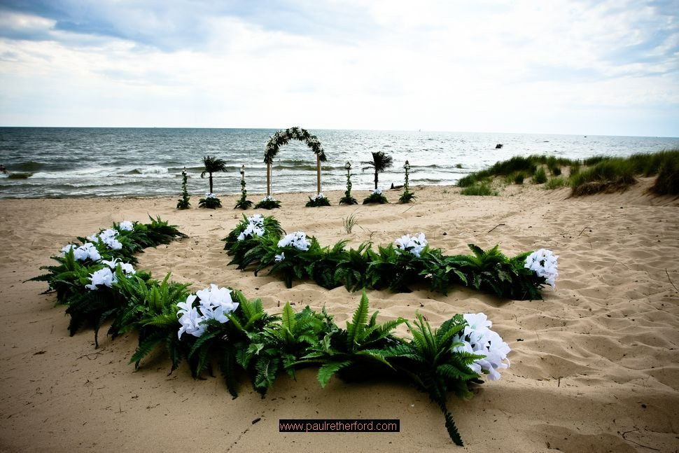 Michigan Beach Weddings
 beach wedding on lake michigan Northern Michigan