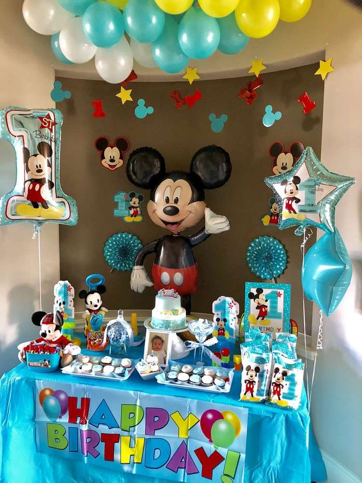 Mickey Birthday Party Ideas
 841 best Mickey Mouse Party Ideas images on Pinterest