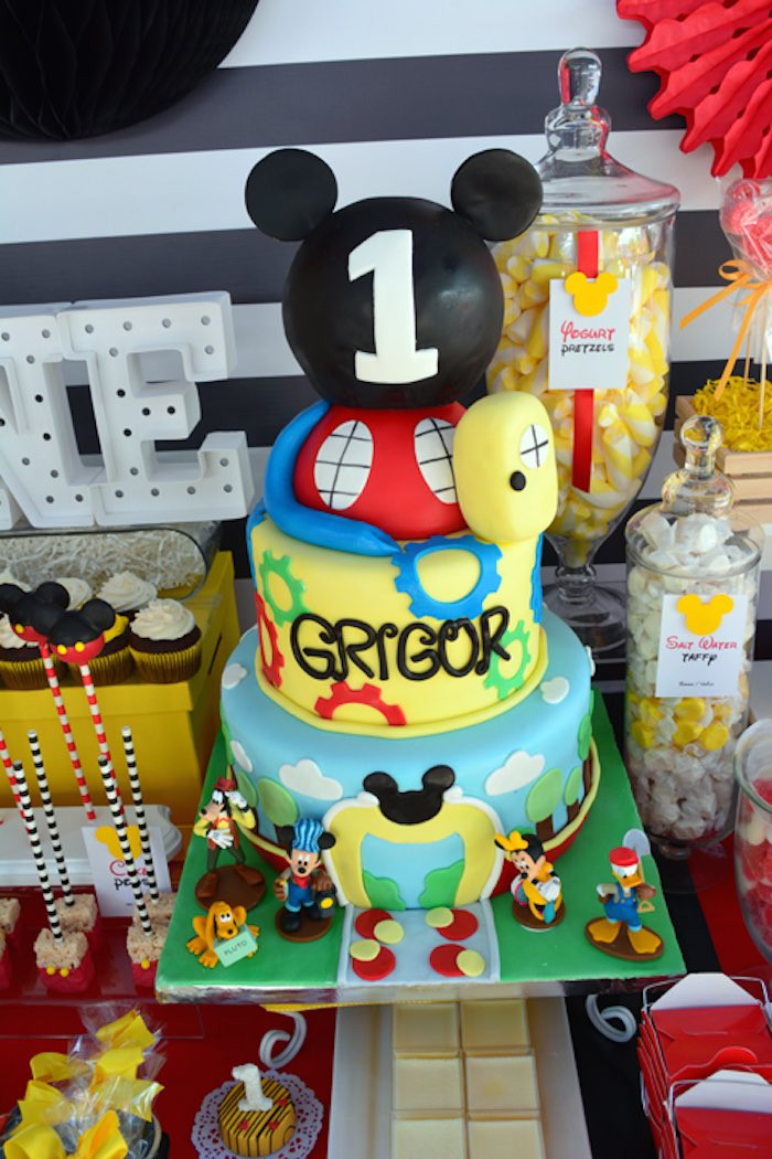 Mickey Birthday Party Ideas
 Kara s Party Ideas Mickey Mouse 1st Birthday Party via