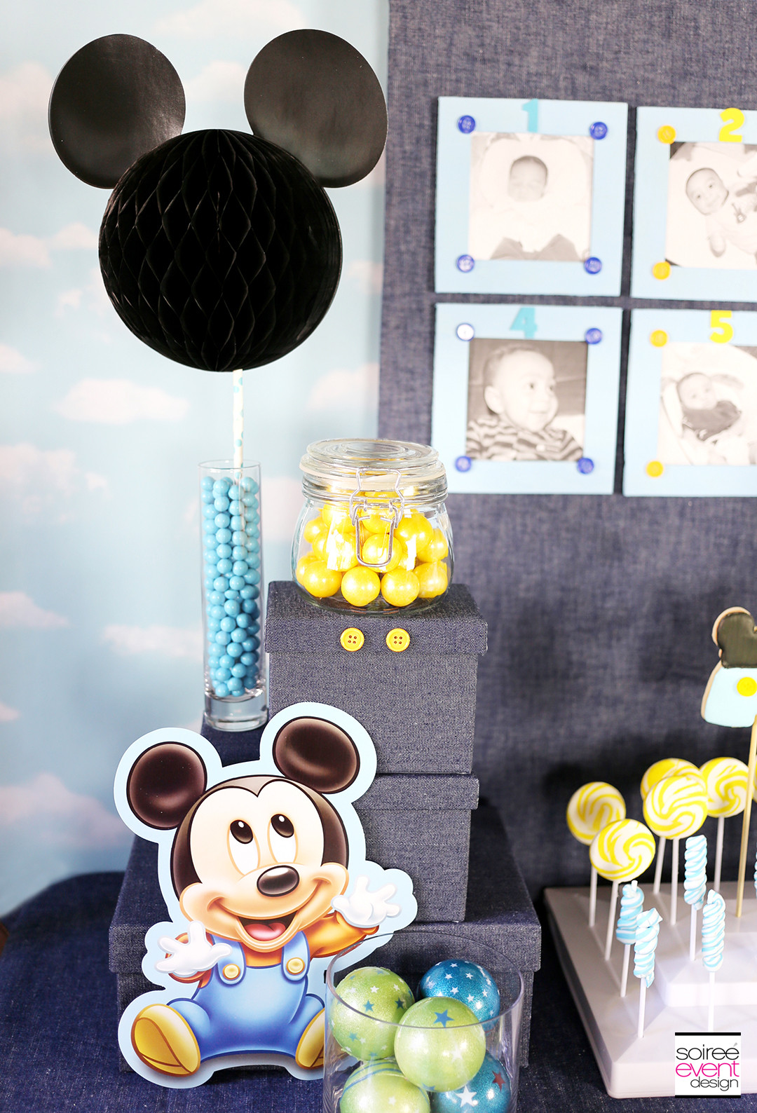 Mickey Birthday Party Ideas
 Mickey Mouse First Birthday Party Ideas Soiree Event Design