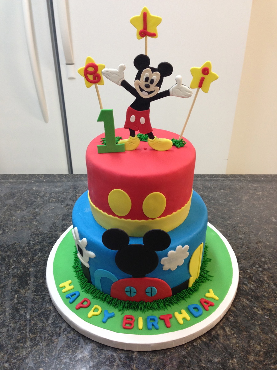 Mickey Mouse 1st Birthday Cake
 Mickey Mouse 1St Birthday Cake CakeCentral