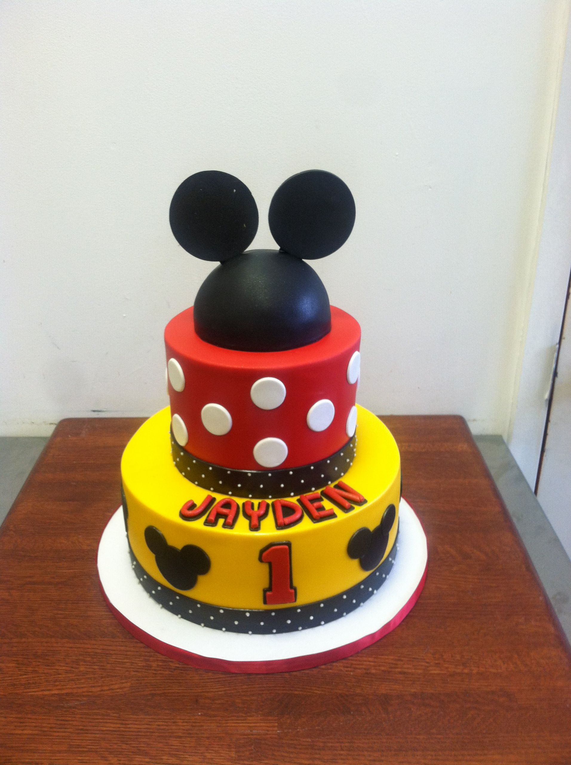 Mickey Mouse 1st Birthday Cake
 Mickey Mouse 1st Birthday Cake
