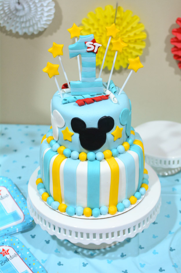 Mickey Mouse 1st Birthday Cake
 Mickey s Fun To Be e Birthday Party Ideas Mommy s