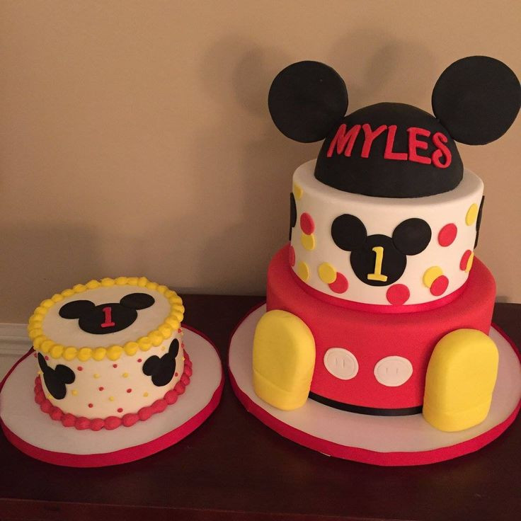 Mickey Mouse 1st Birthday Cake
 Mickey Mouse Club House first birthday CAKES BY CALYNNE