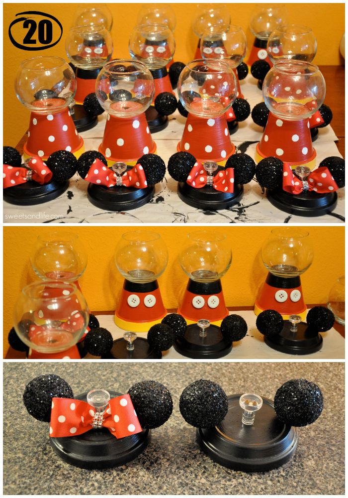 Mickey Mouse Birthday Decorations DIY
 DIYGumballMachine3
