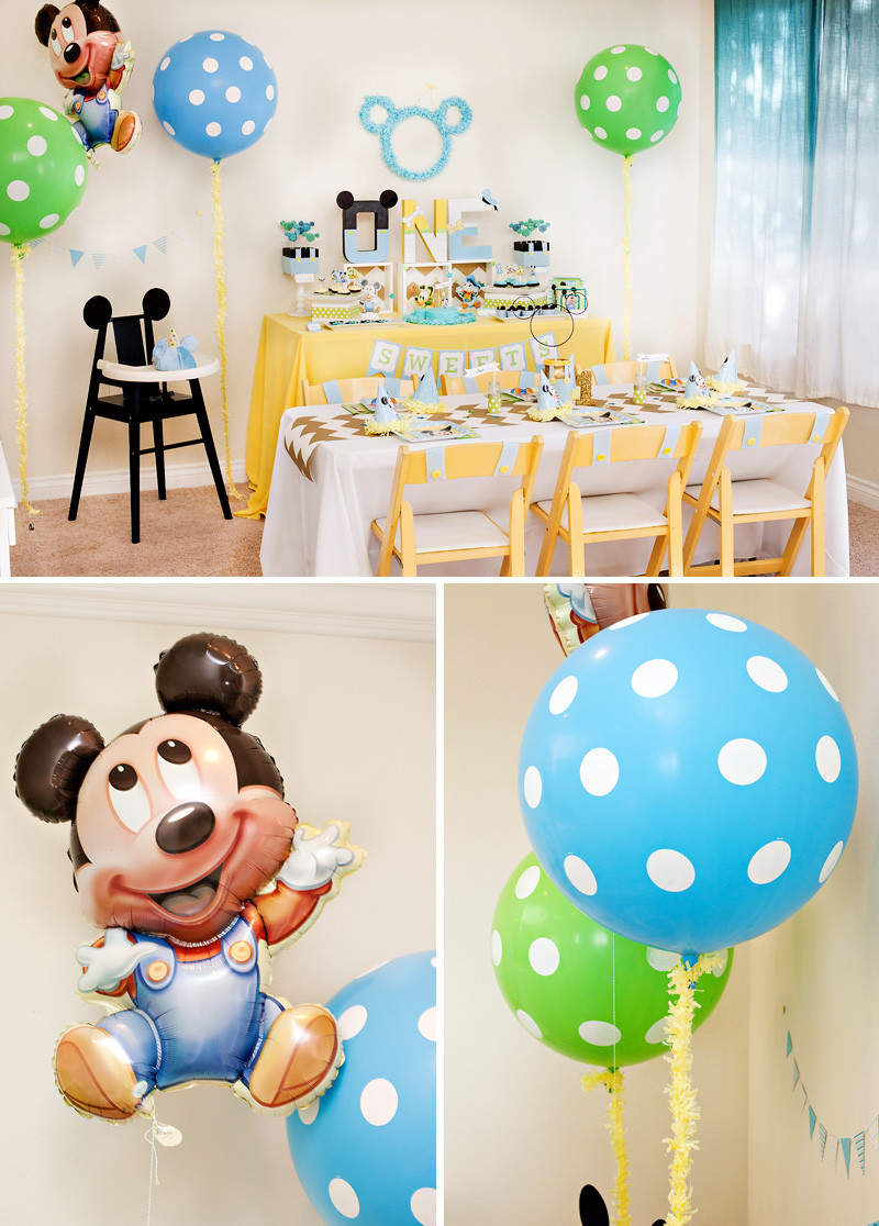 Mickey Mouse First Birthday Decorations
 Creative Mickey Mouse 1st Birthday Party Ideas Free