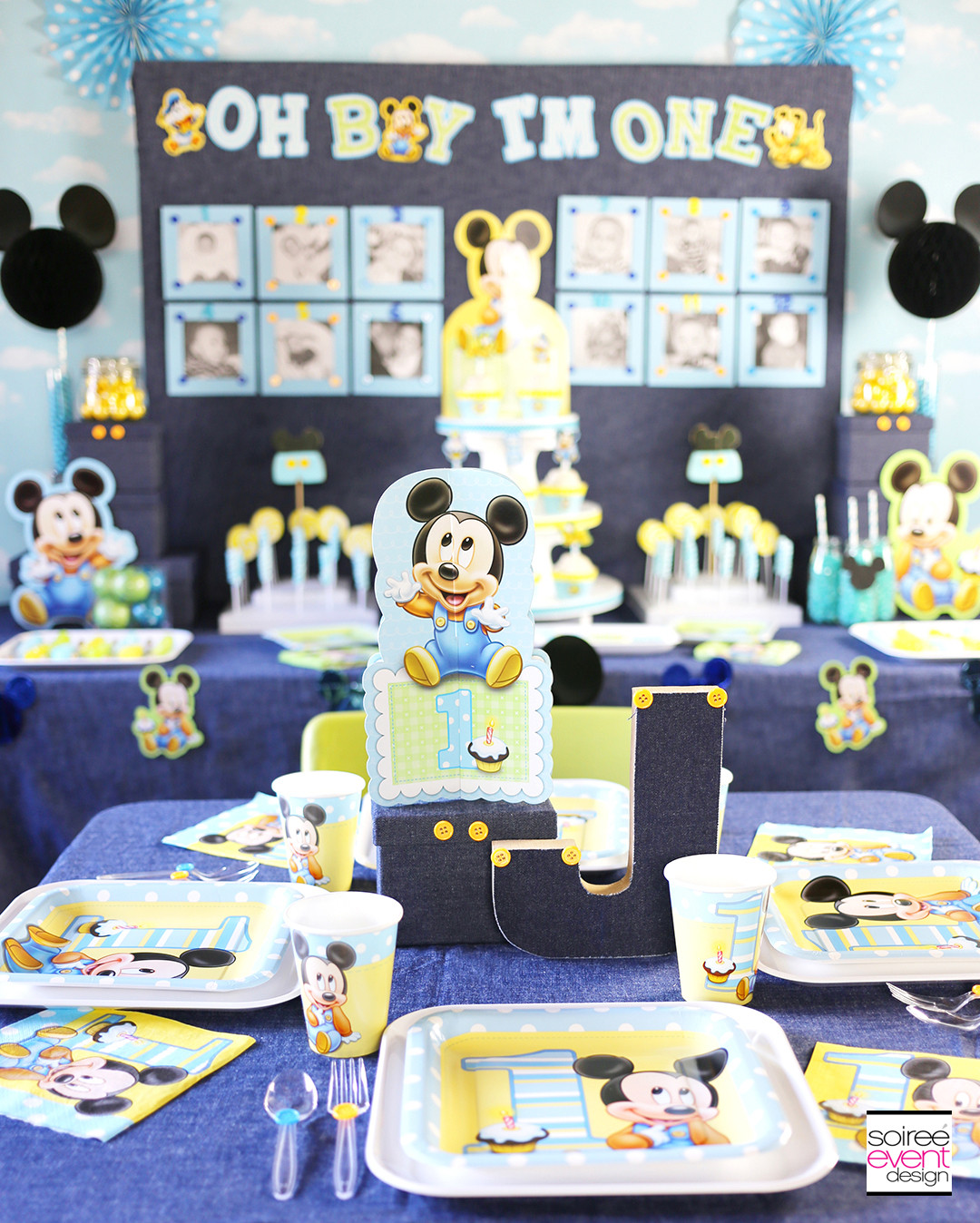 Mickey Mouse First Birthday Decorations
 Mickey Mouse First Birthday Party Ideas Soiree Event Design