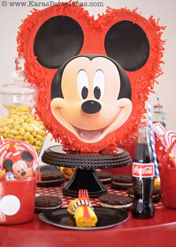 Mickey Mouse Party Decorations DIY
 Kara s Party Ideas Mickey Mouse themed birthday party