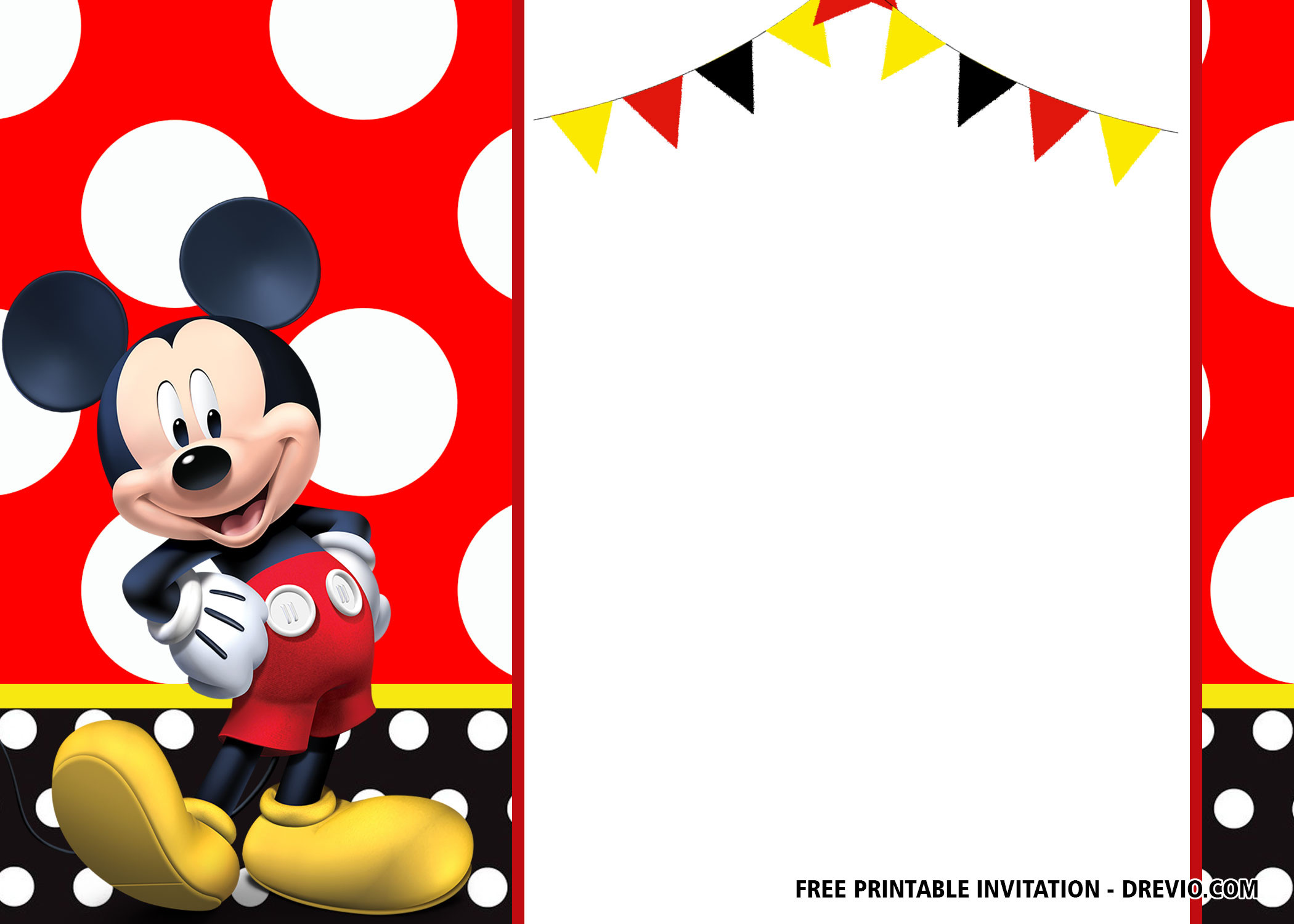 Mickey Mouse Photo Birthday Invitations
 FREE Mickey Mouse Birthday Invitation Templates Latest