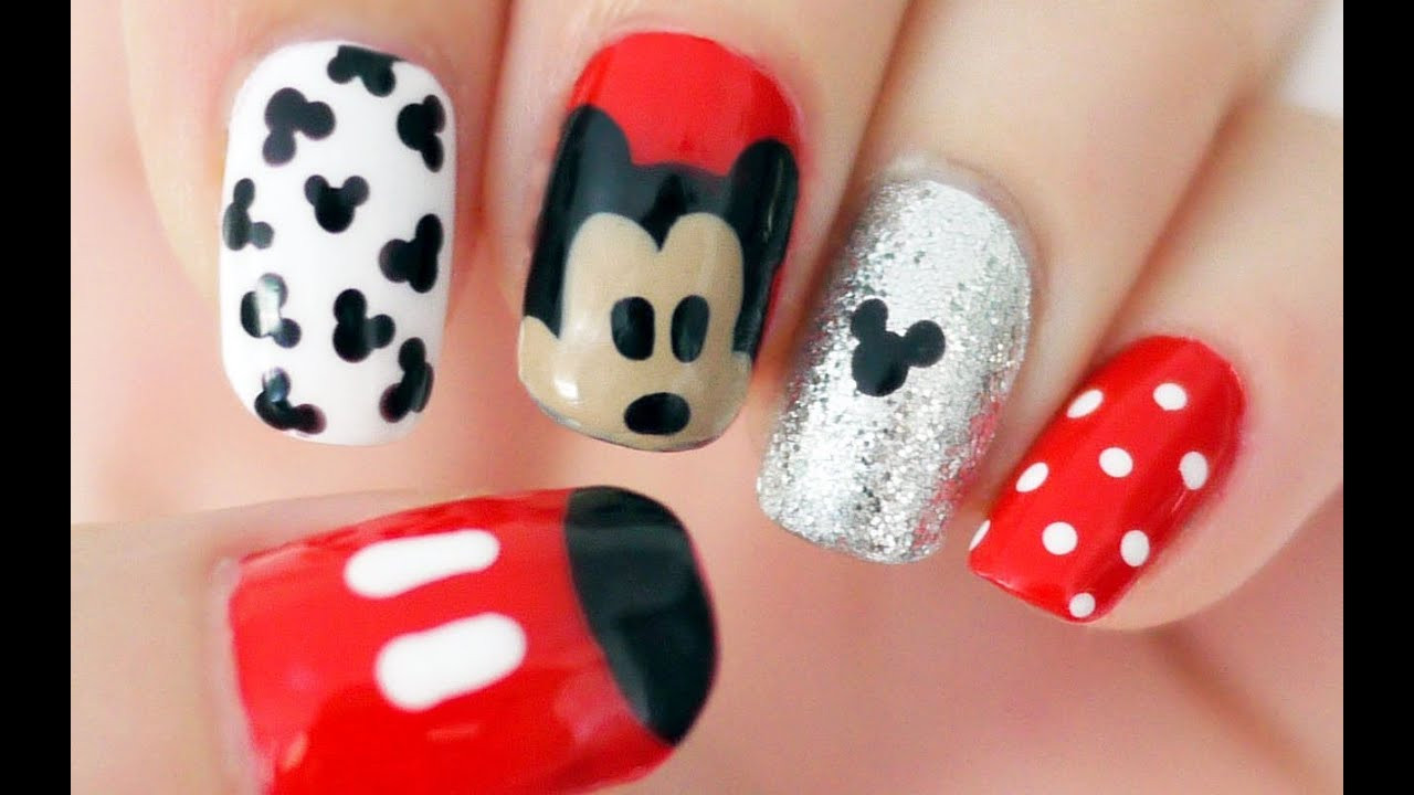 Mickey Nail Designs
 Disney Mickey Mouse Inspired Nails ♥