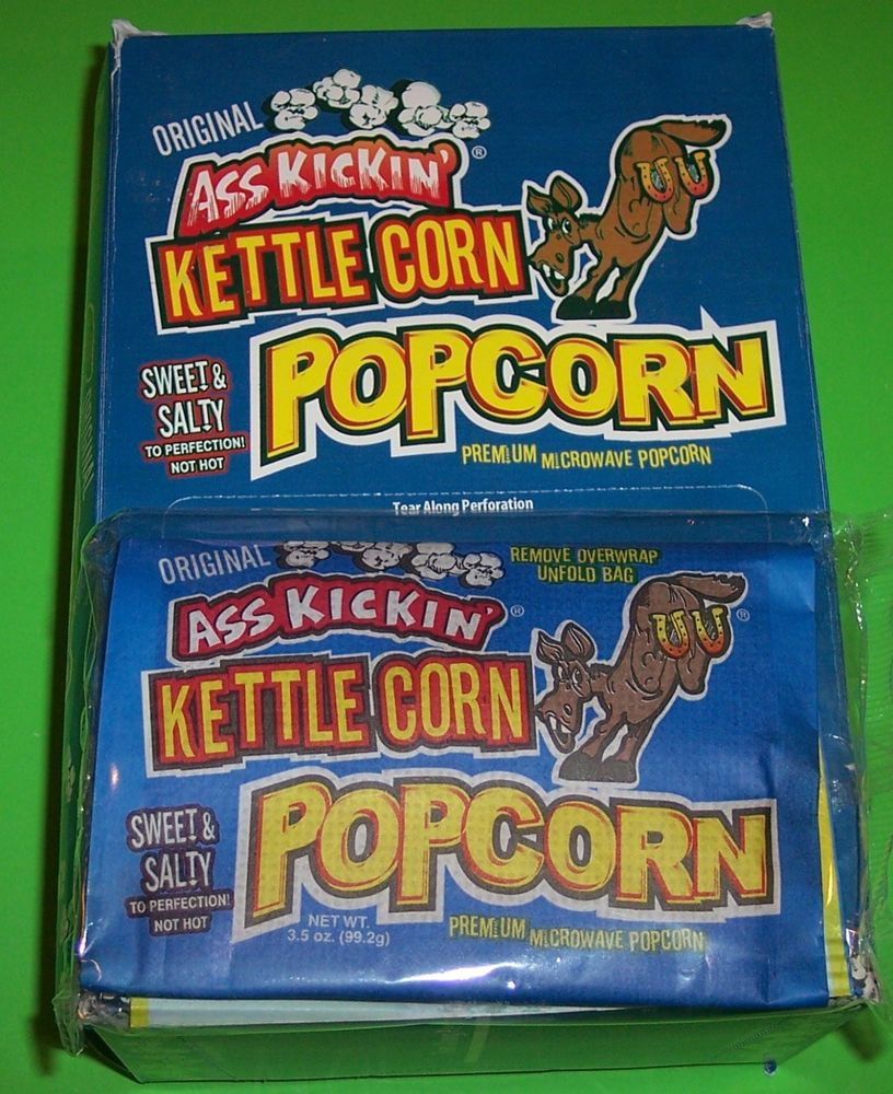 Microwave Kettle Corn
 ASS KICKIN KETTLE CORN MICROWAVE POPCORN 12 PACK OF 3 5