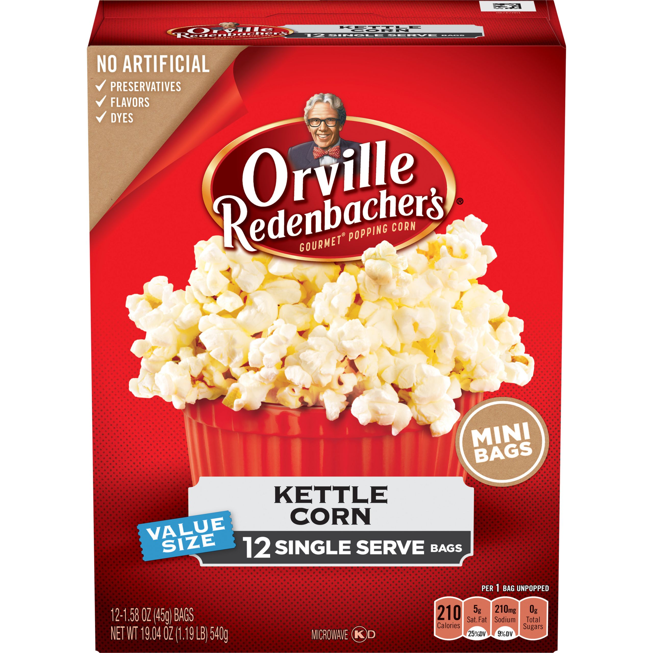 Microwave Kettle Corn
 Orville Redenbachers Kettle Corn Microwave Popcorn Mini