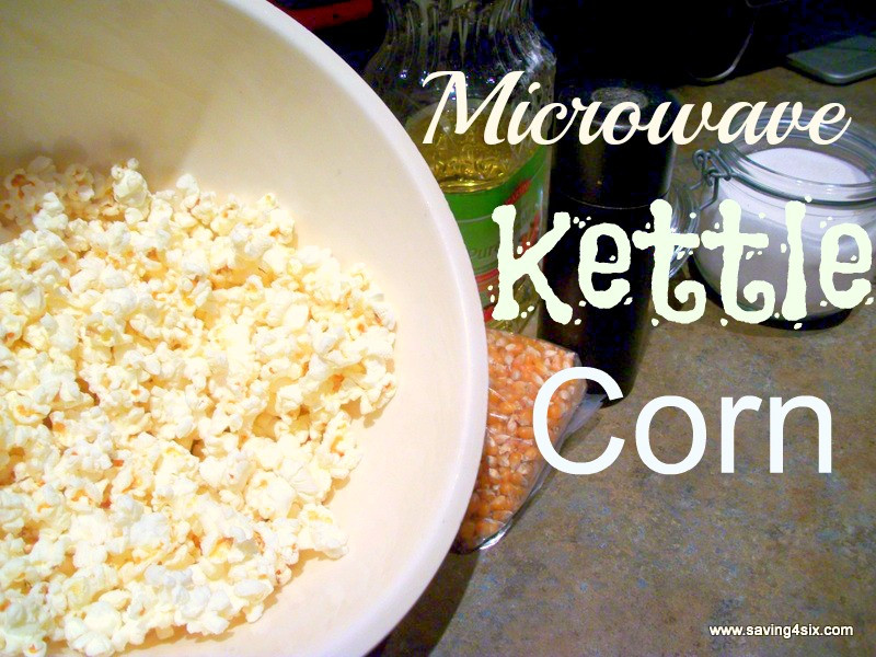 Microwave Kettle Corn
 Microwave Kettle Corn