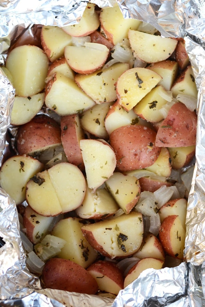 Microwave Red Potato Recipes
 Foil Pack Grilled Red Potatoes Fit Foo Finds