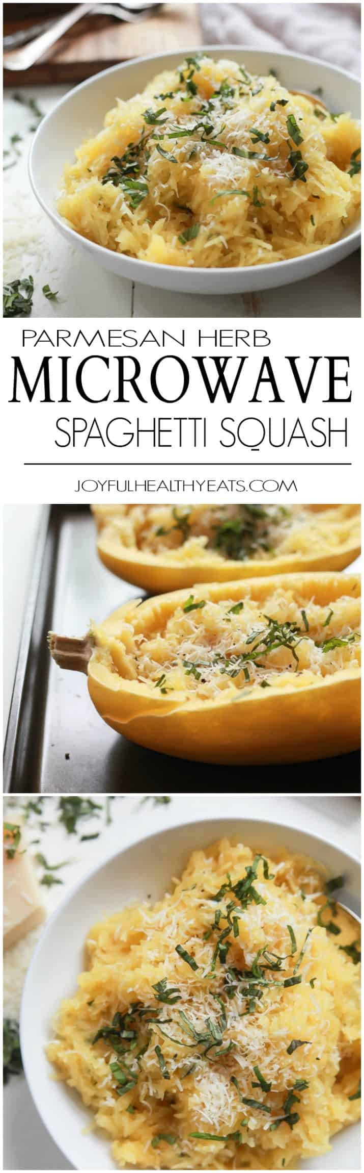 Microwave Spaghetti Squash
 Parmesan Herb Microwave Spaghetti Squash