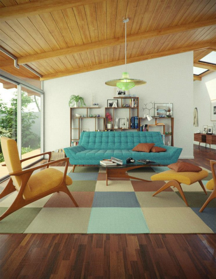 Mid-Century Modern Living Room
 25 Midcentury Living Room Design Ideas Decoration Love