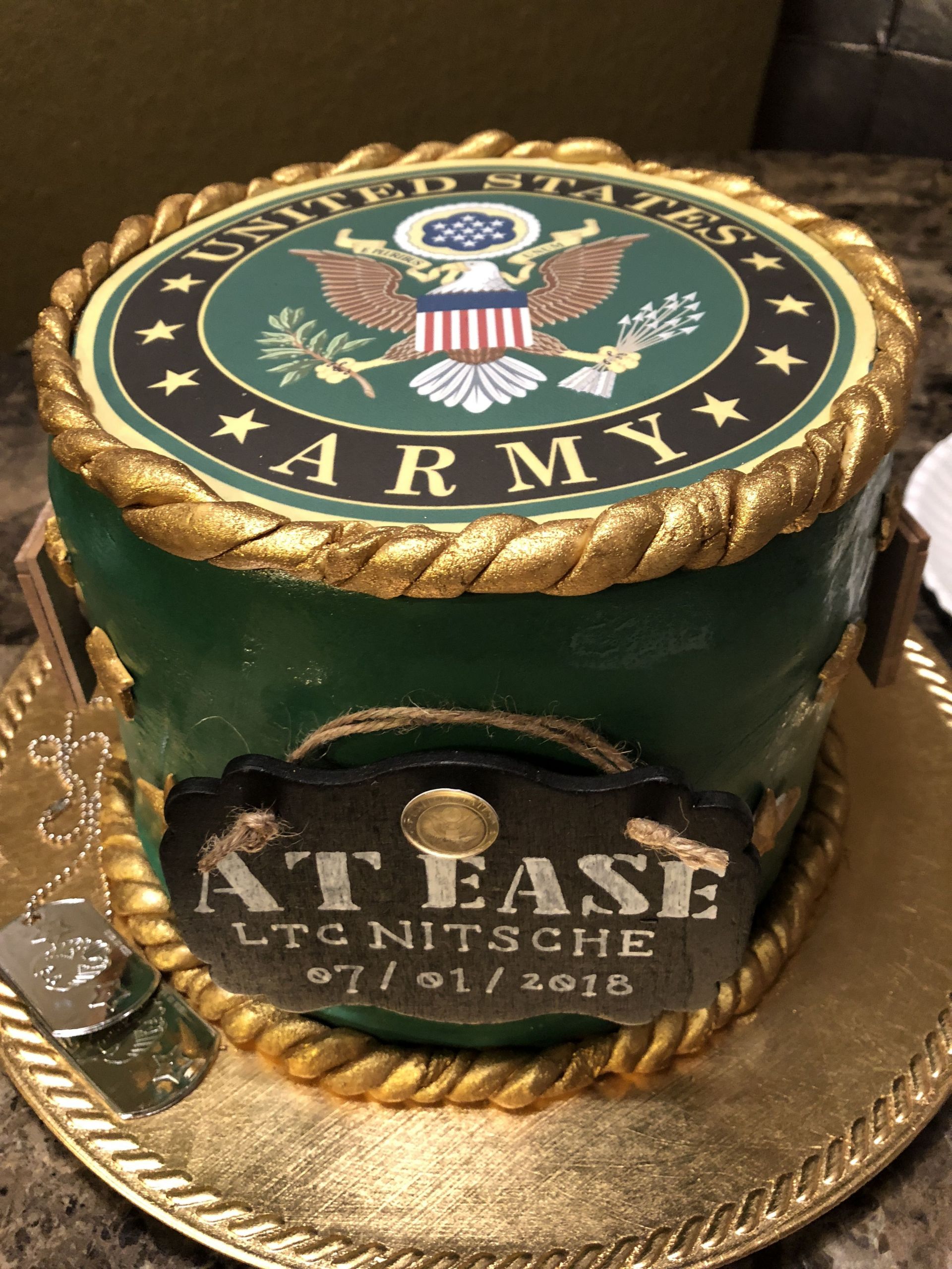 Military Retirement Party Ideas
 Army Retirement Cake