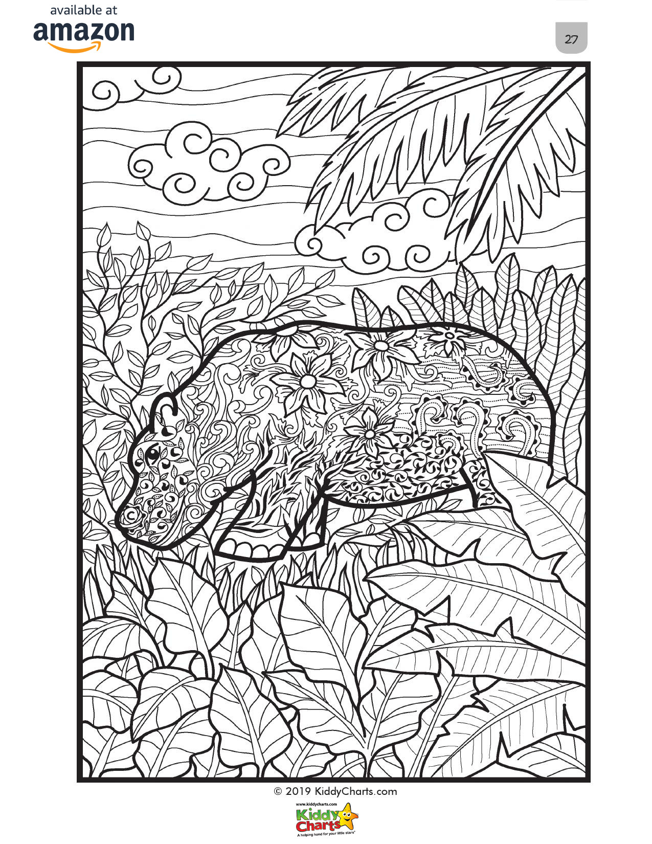 Mindful Coloring For Kids
 Free hippo mindful coloring pages Buy our coloring book