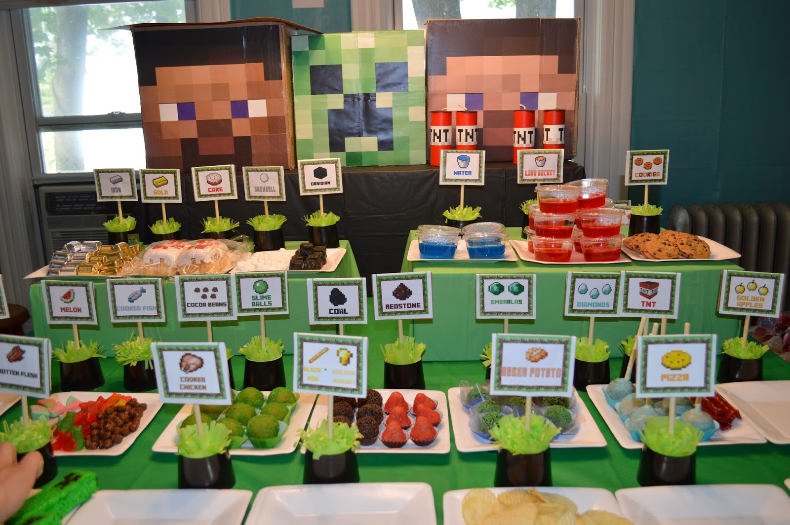 Minecraft Birthday Party Game Ideas
 oh really MINECRAFT PARTY ANDREW IS 8