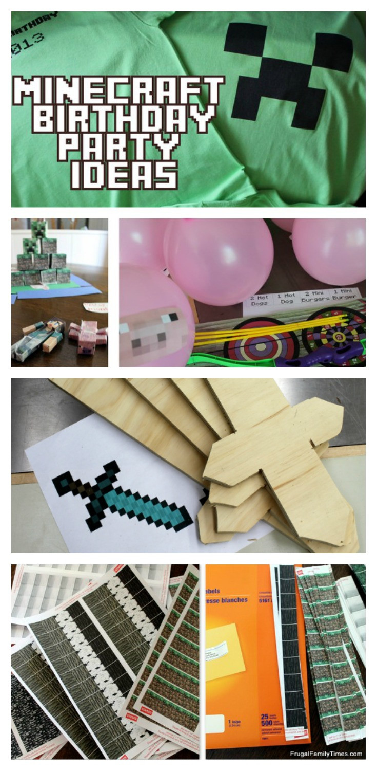 Minecraft Birthday Party Game Ideas
 Minecraft Birthday Party Minecraft Printables Crafts and