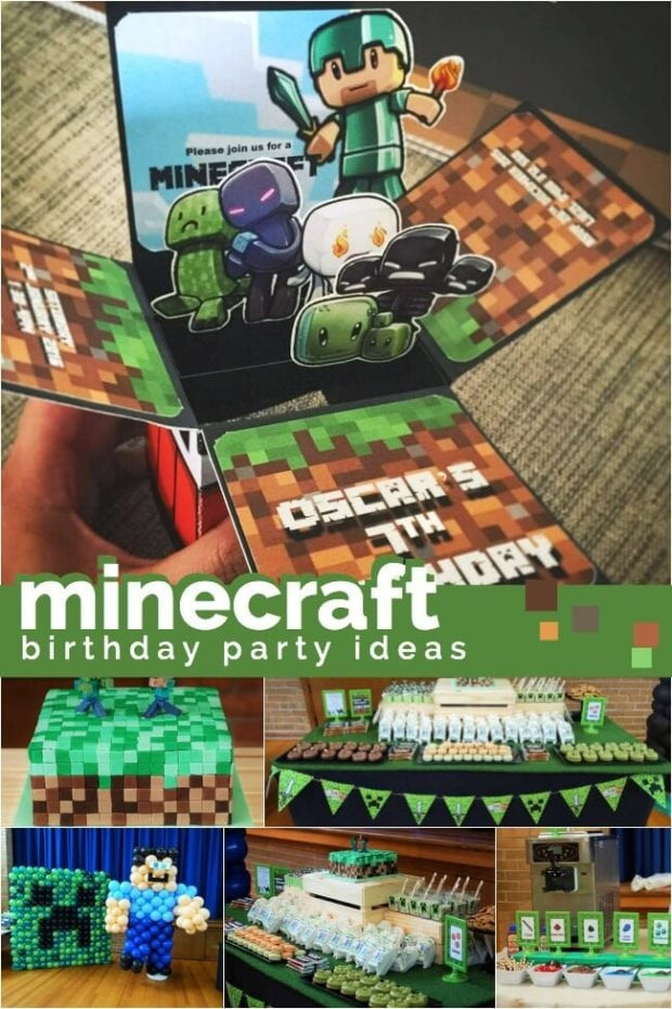 Minecraft Birthday Party Game Ideas
 A Well Built Minecraft Boy’s Birthday Party Spaceships