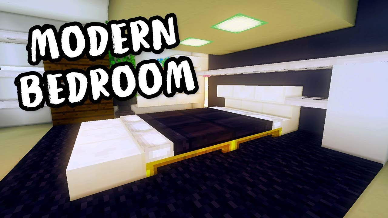 Minecraft Modern Bedroom
 How to Build a Modern Bedroom in Minecraft Modern House