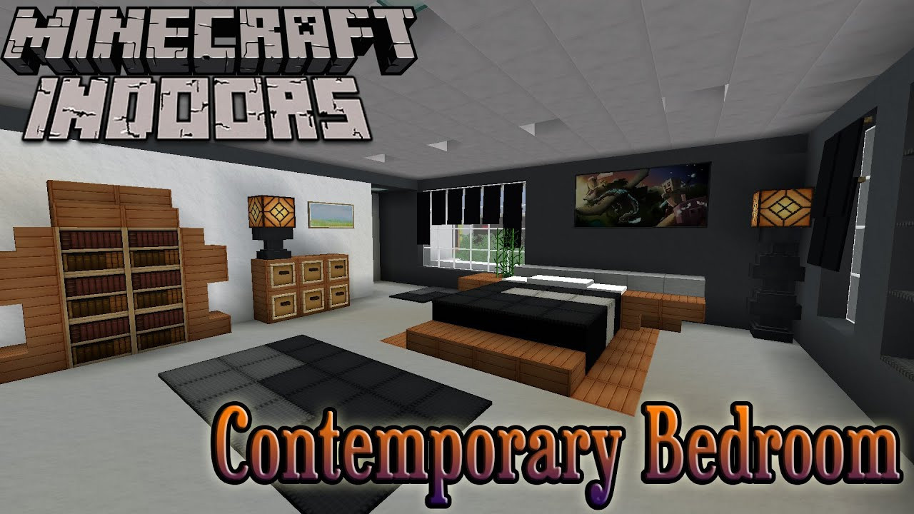 Minecraft Modern Bedroom
 Minecraft Indoors Interior Design Contemporary Bedroom
