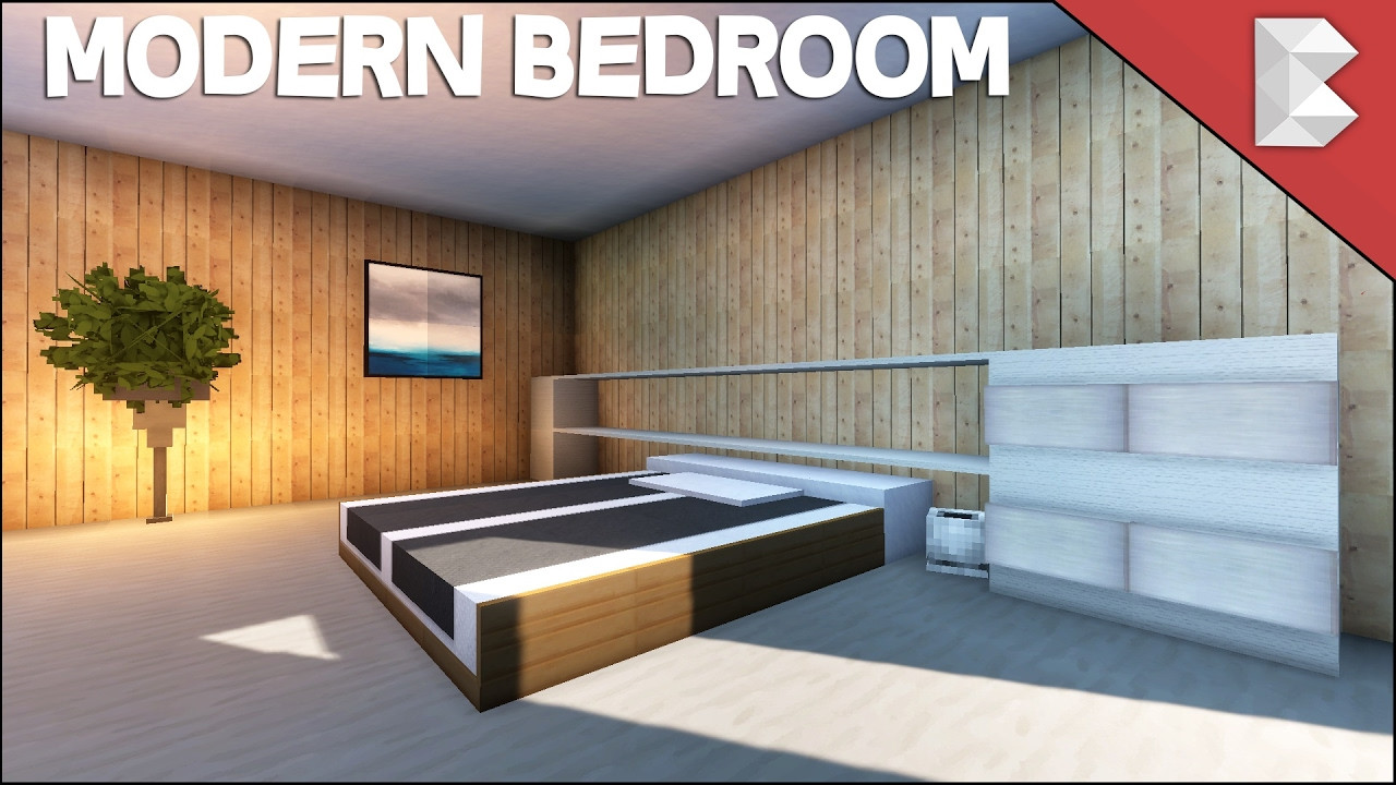 Minecraft Modern Bedroom
 Minecraft Modern Bedroom Tutorial Interior Design Series