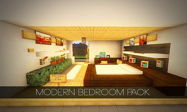 Minecraft Modern Bedroom
 Modern Bedroom Interior Pack 4 Download