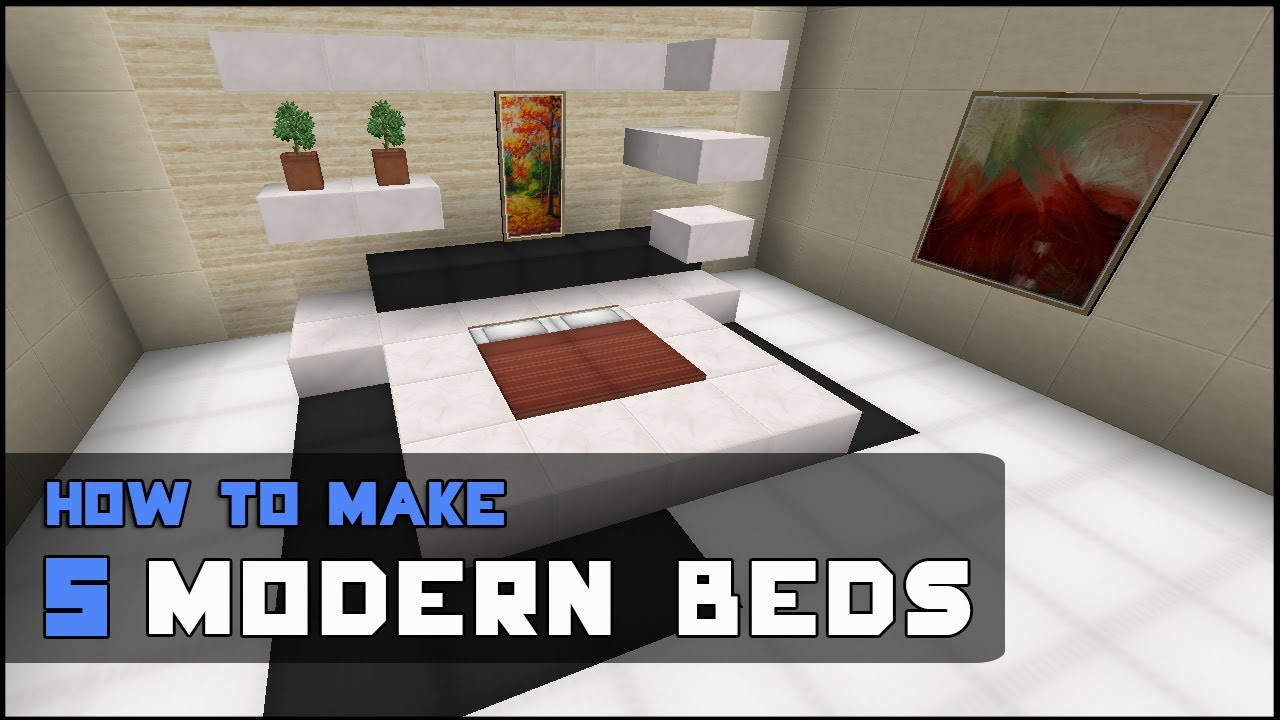 Minecraft Modern Bedroom
 Minecraft Tutorial How to Make 5 Modern Beds