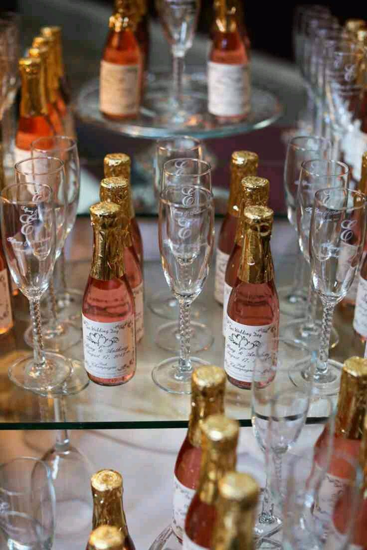 Mini Champagne Bottles Wedding Favors
 Best 25 Champagne wedding favors ideas on Pinterest