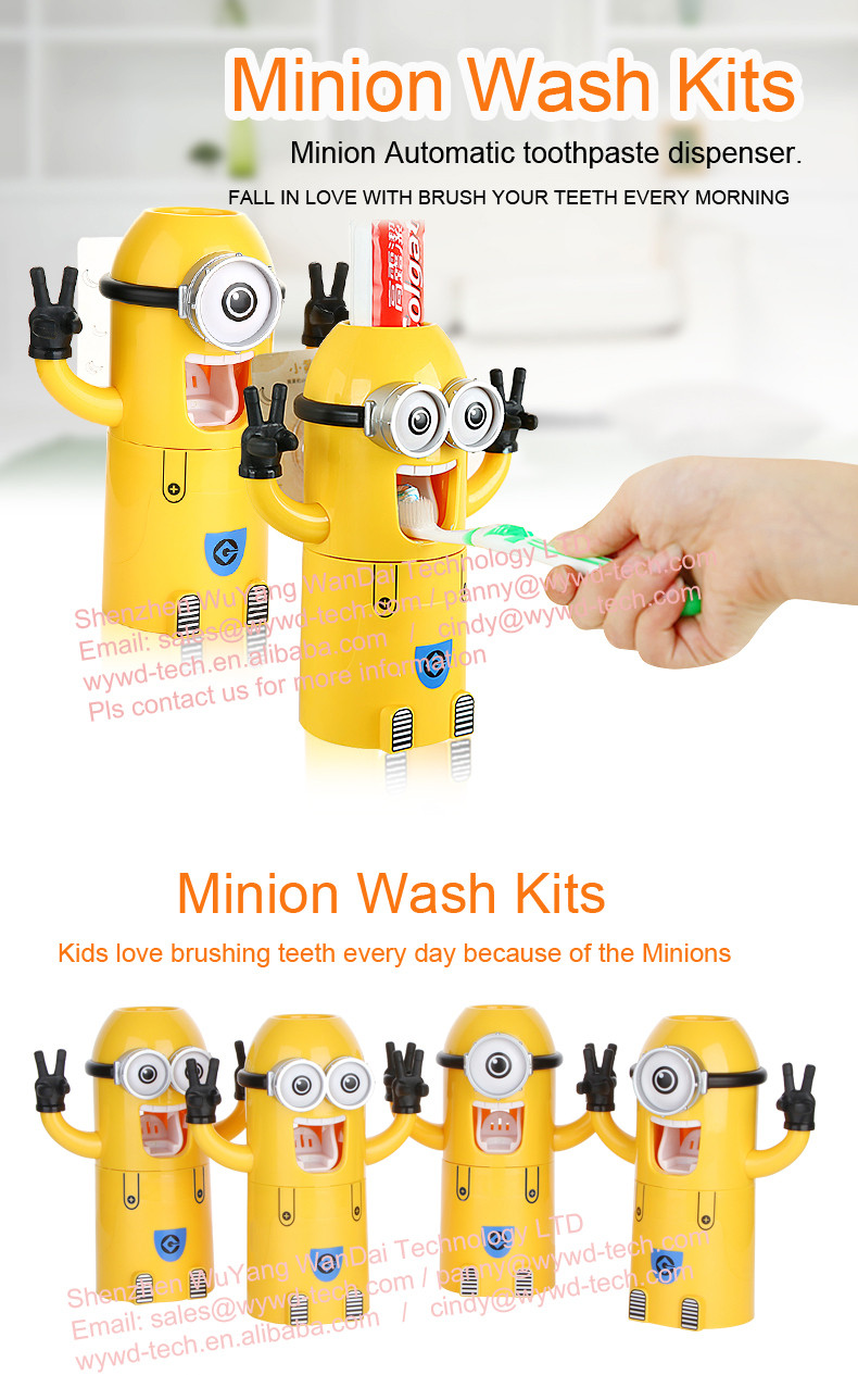 Minions Gifts For Kids
 Novelty Minions Automatic Toothpaste Dispenser Return
