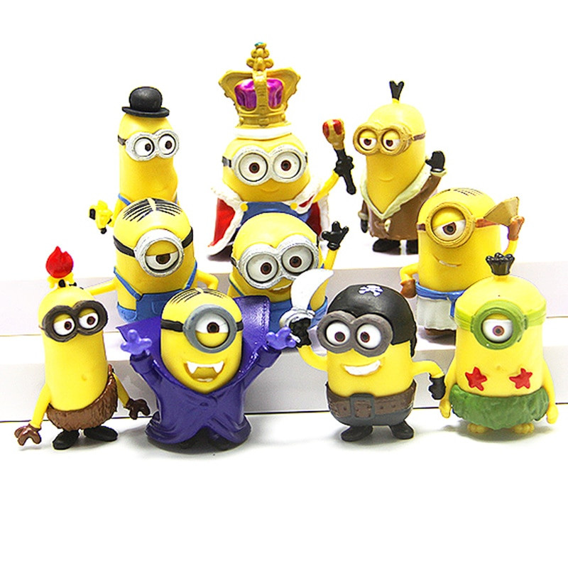 Minions Gifts For Kids
 10pcs set Despicable me Minions Miniature Figurines Toys