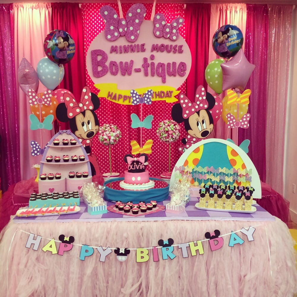 Minnie Bowtique Birthday Party
 Minnie bowtique theme party Happy bday Olivia Yelp