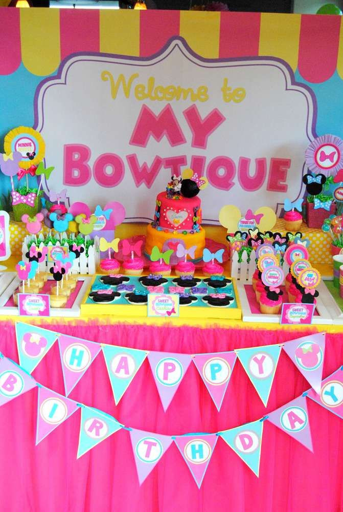 Minnie Bowtique Birthday Party
 Minnie Bowtique CatchMyParty