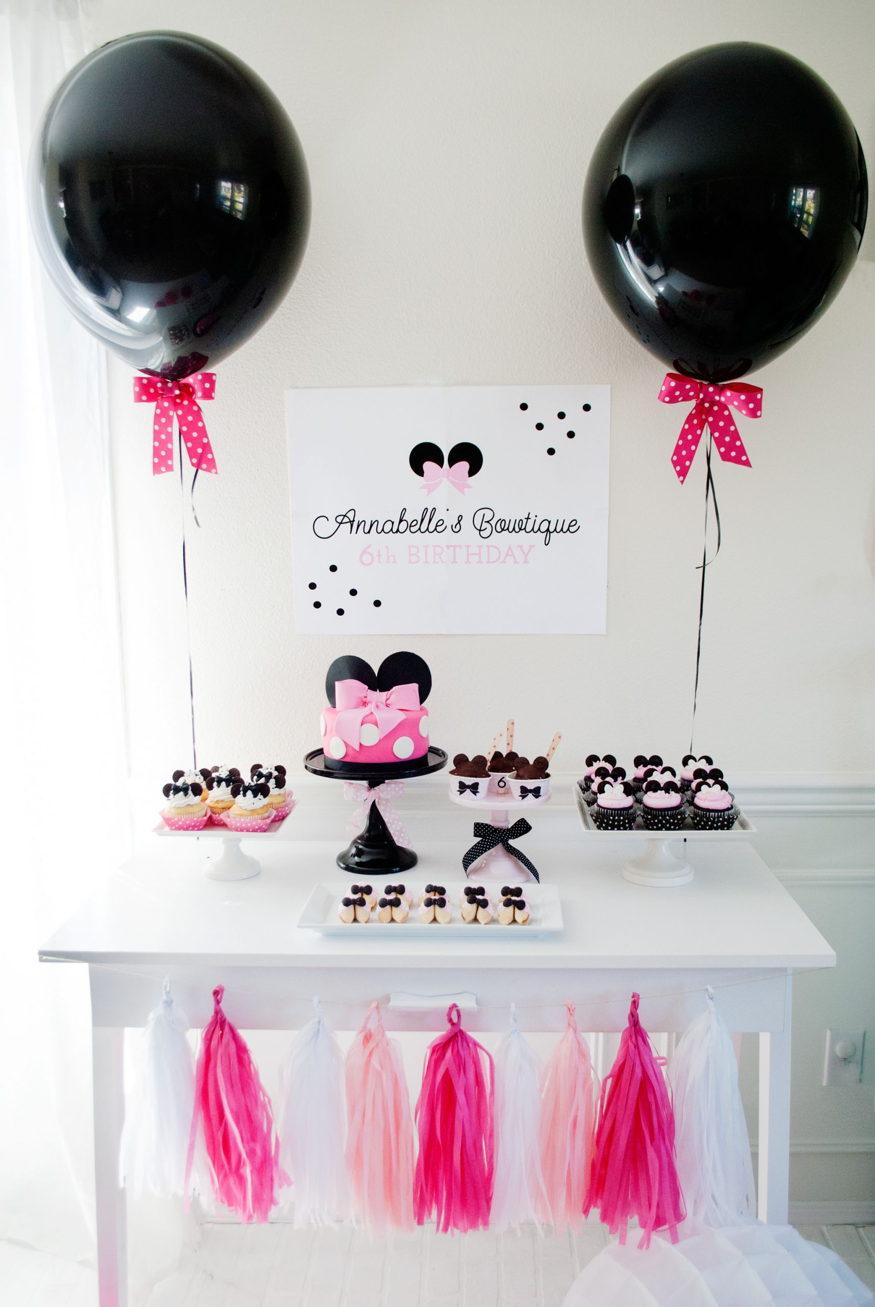 Minnie Bowtique Birthday Party
 Minnie Mouse Bowtique Birthday Party Project Nursery