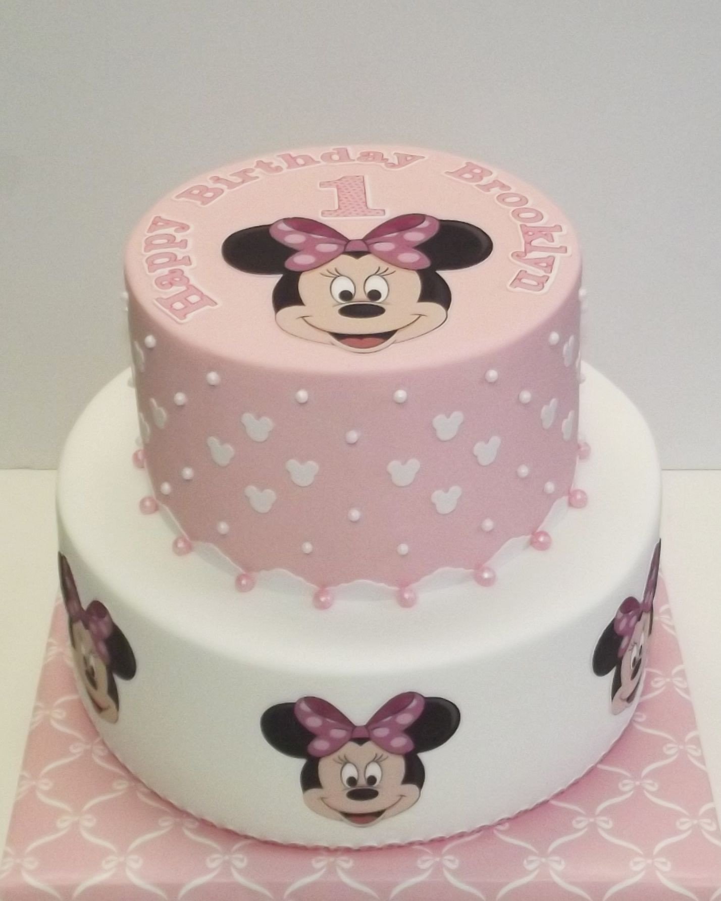 Minnie Mouse 1st Birthday Cake
 Minnie Mouse 1st Birthday Cake Cake licious