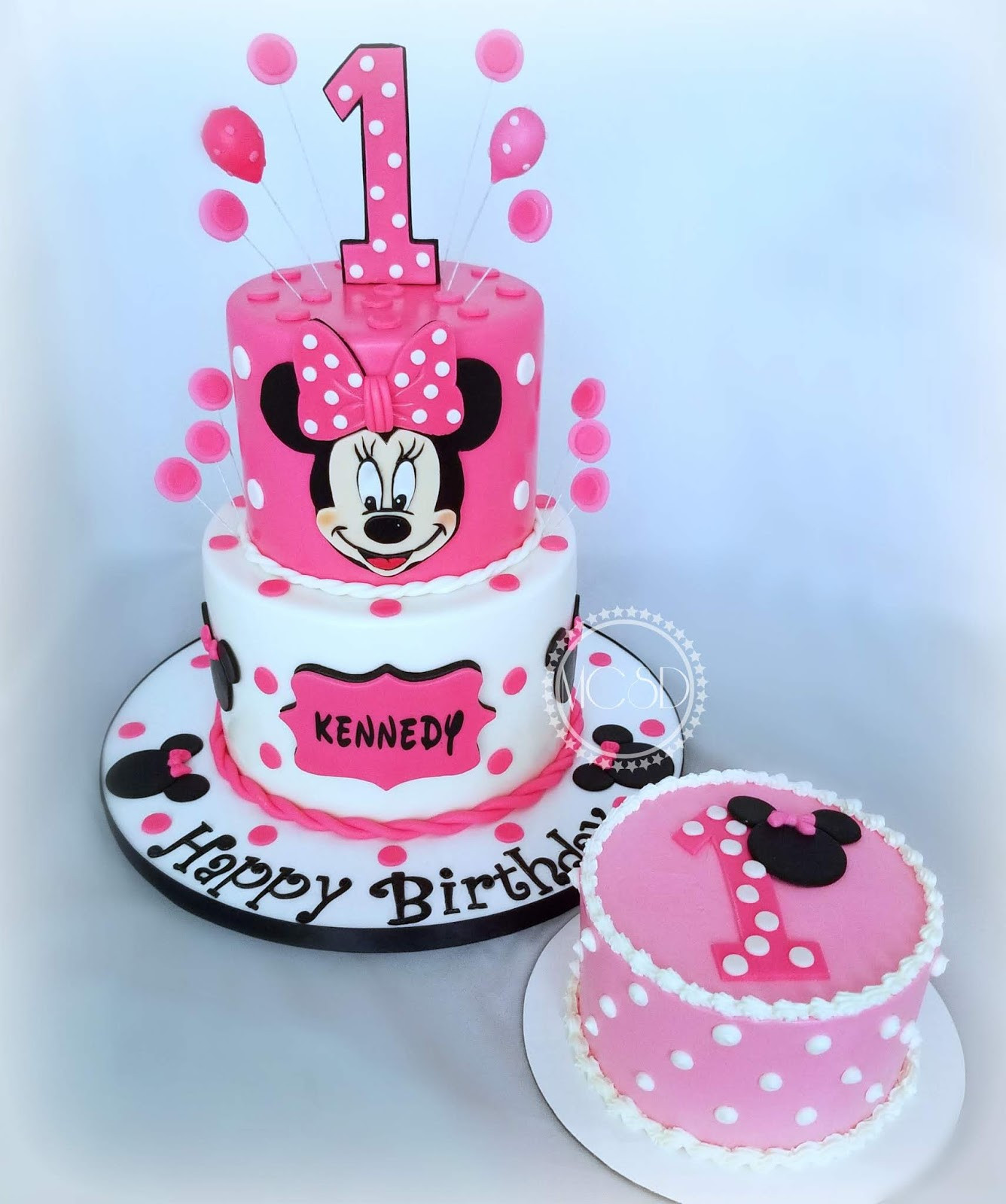 Minnie Mouse 1st Birthday Cake
 MyCakeSweetDreams Minnie Mouse 1st Birthday Cake