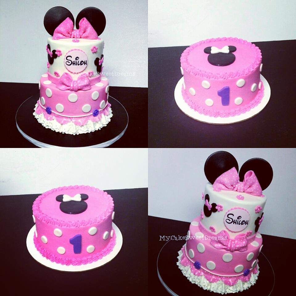 Minnie Mouse 1st Birthday Cakes
 CakesbyZana Minnie Mouse 1st Birthday Cake