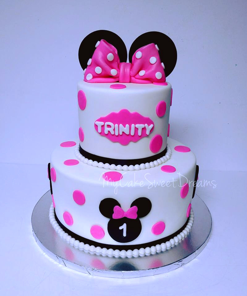 Minnie Mouse 1st Birthday Cakes
 Cakesby Zana Minnie Mouse 1st Birthday Cake