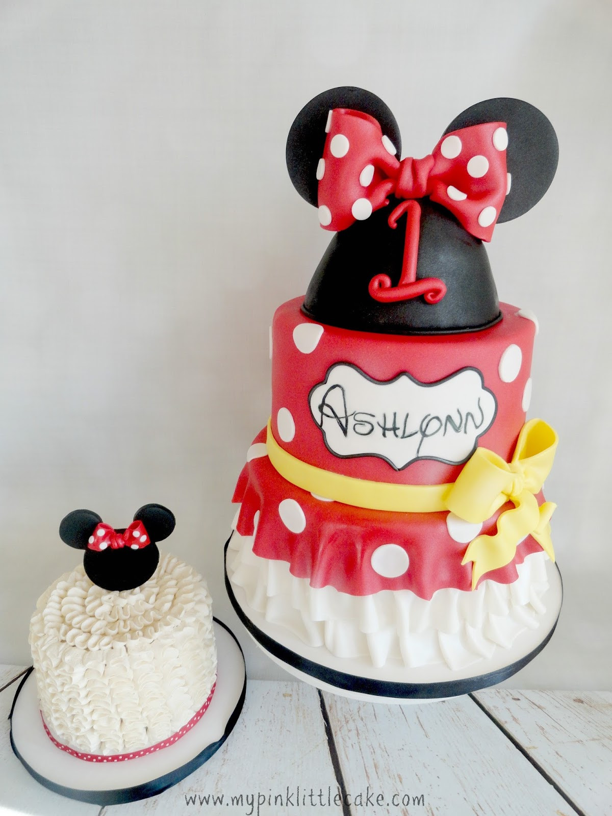 Minnie Mouse 1st Birthday Cakes
 My Pink Little Cake Minnie Mouse 1st Birthday Cake